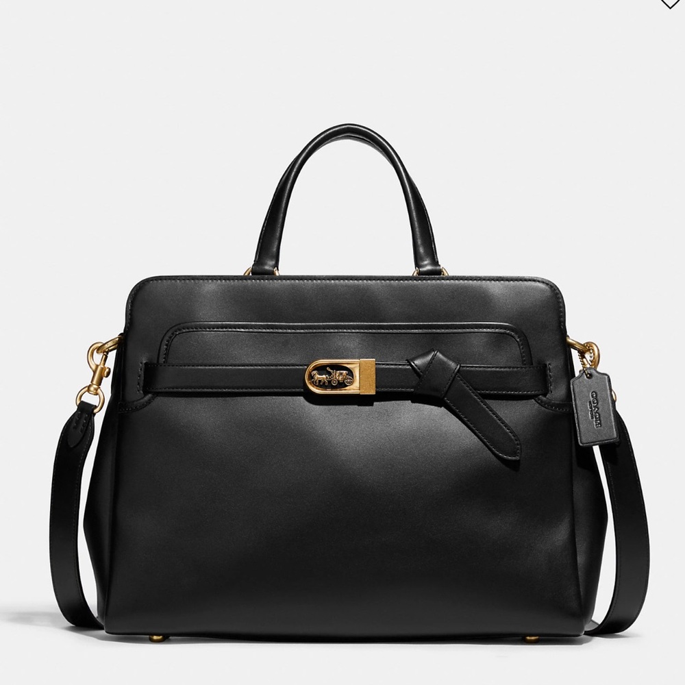 NWT Glovetanned Leather Coach Reserve Tate Caryall 38